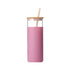CCU13 Glass Cup with Bamboo Lip & Silicone Sleeve