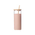 CCU13 Glass Cup with Bamboo Lip & Silicone Sleeve