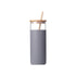 CCU13 Glass Cup with Bamboo Lip & Silicone Sleeve