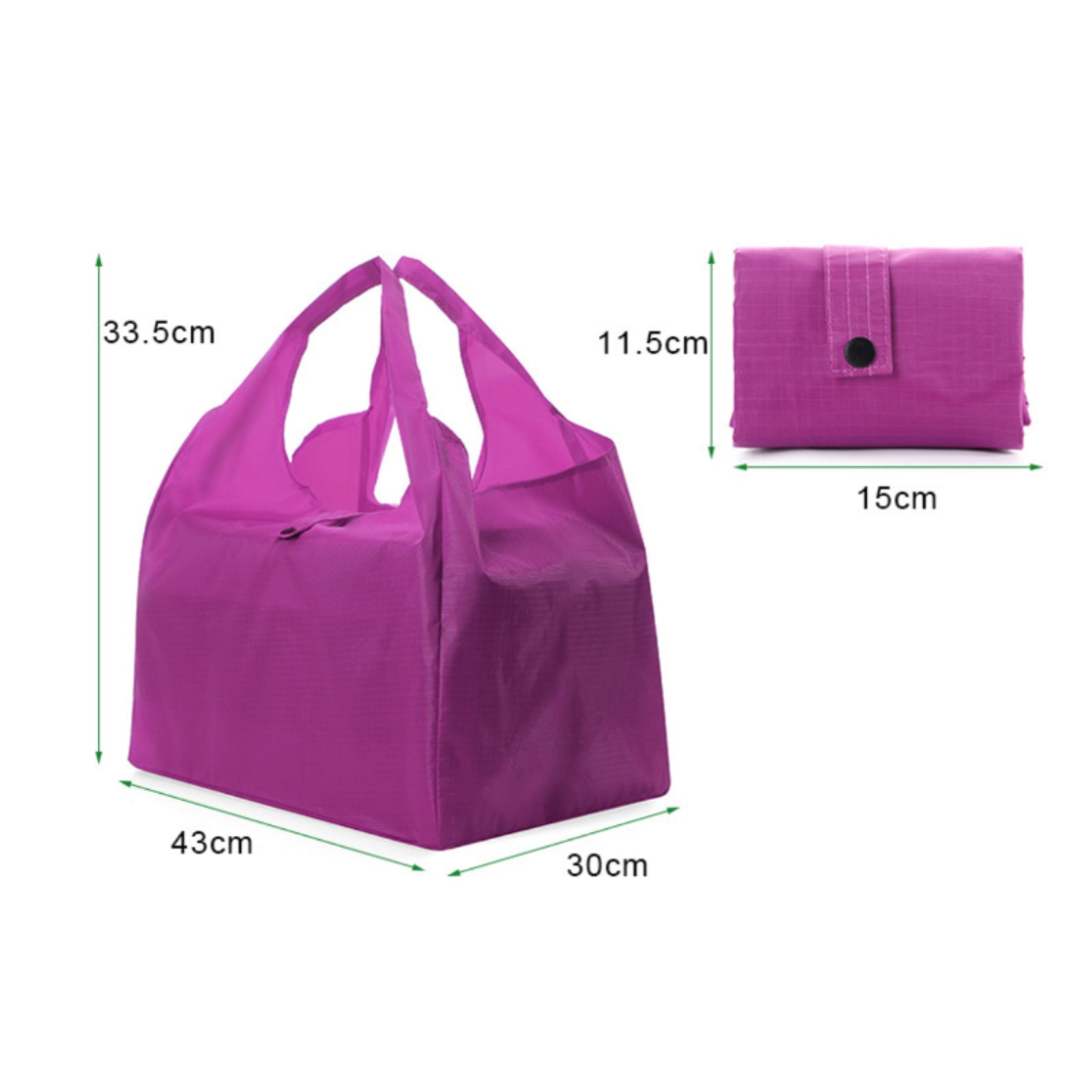 CFB07 Foldable Bag with Button Closure