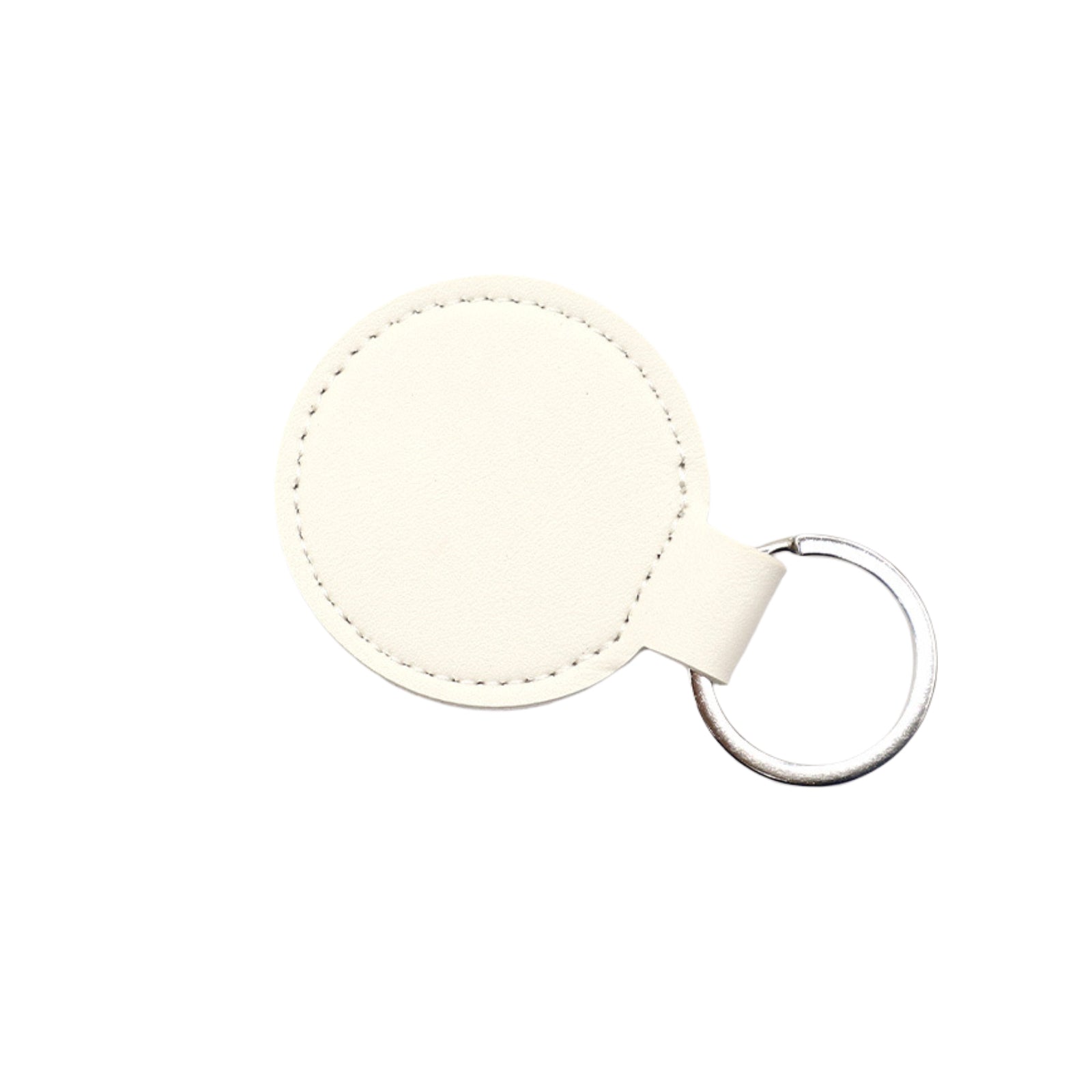CKC05 Round PU Leather Keychain
