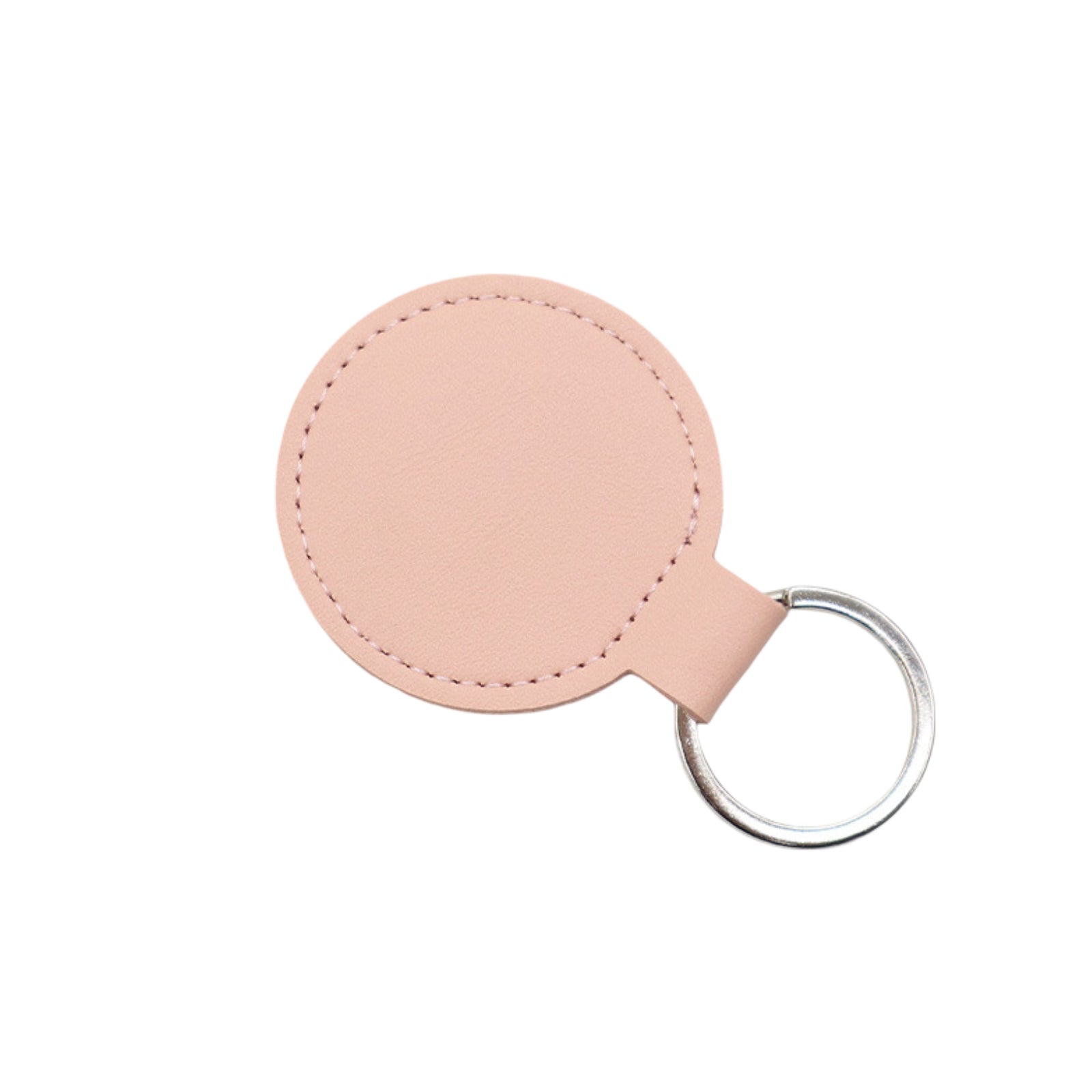 CKC05 Round PU Leather Keychain
