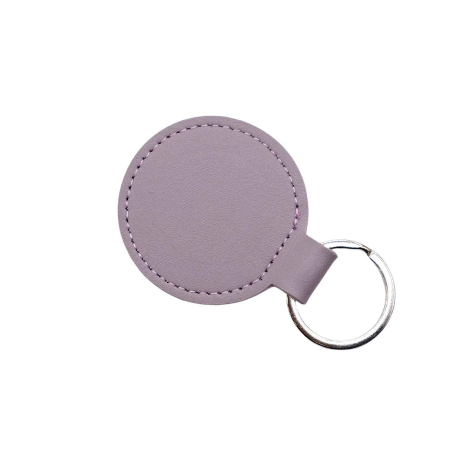 CKC05 Round PU Leather Keychain