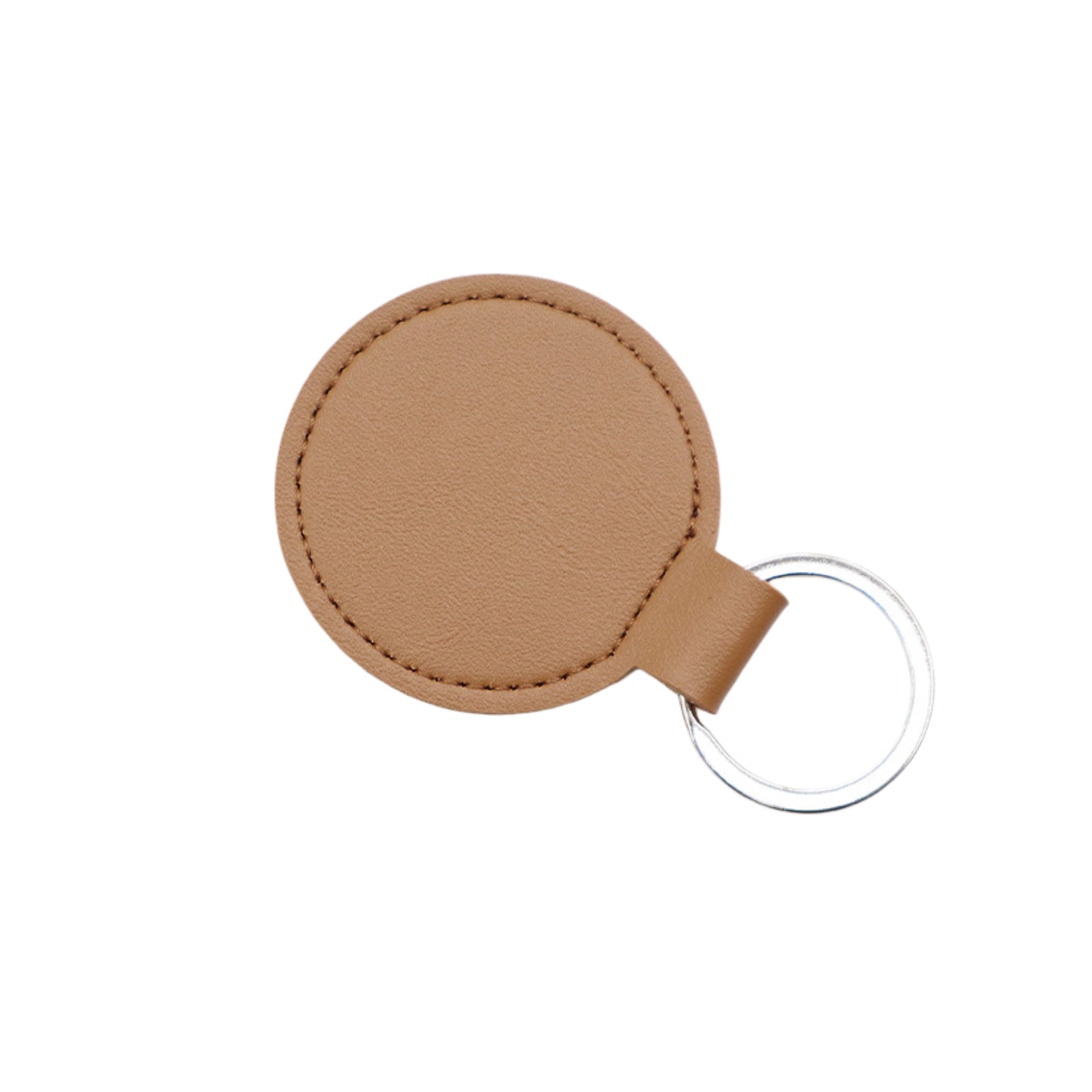 CKC05 Round PU Leather Keychain