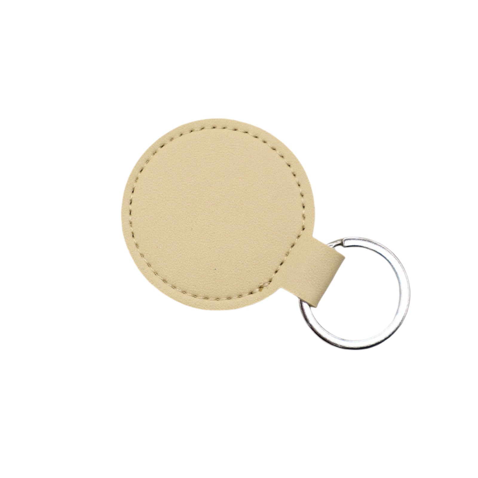 CKC05 Round PU Leather Keychain