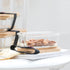 CLB10 Glass Lunch Box with Wooden Cover