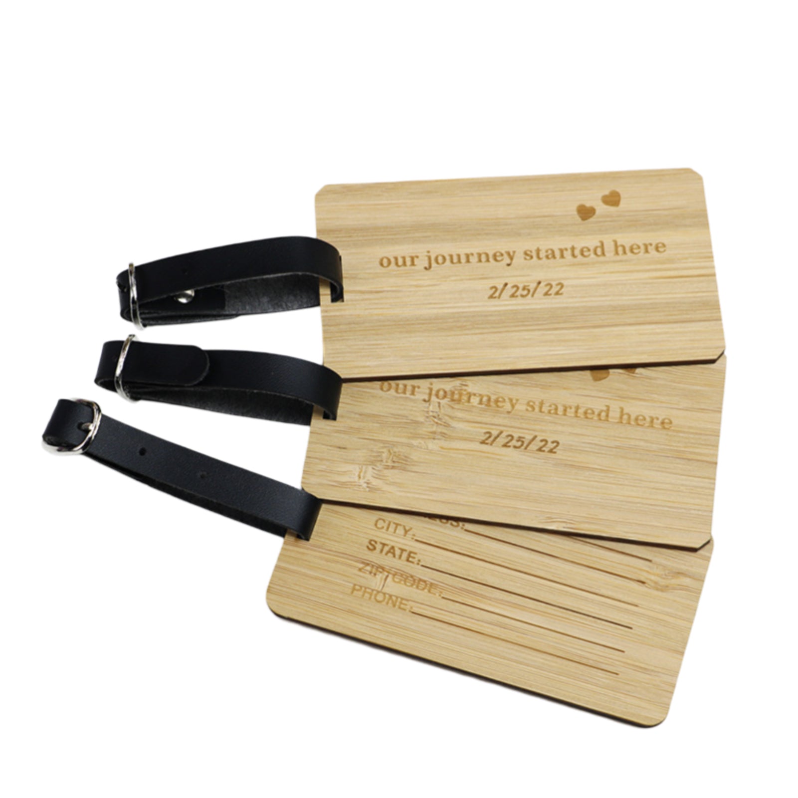 CLT06 Wooden Luggage Tag ♻️