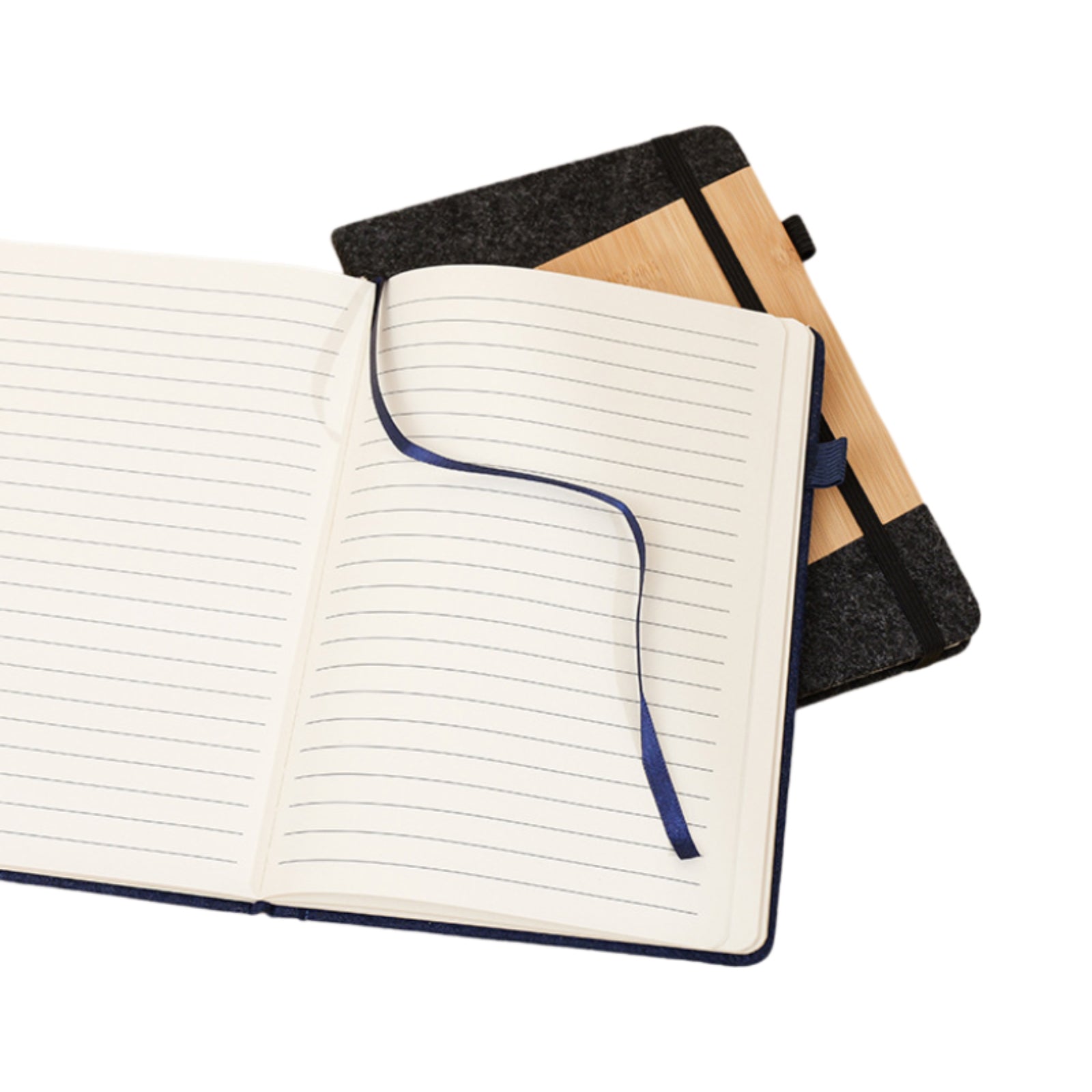 CNB16 Bamboo & Felt Notebook ♻️