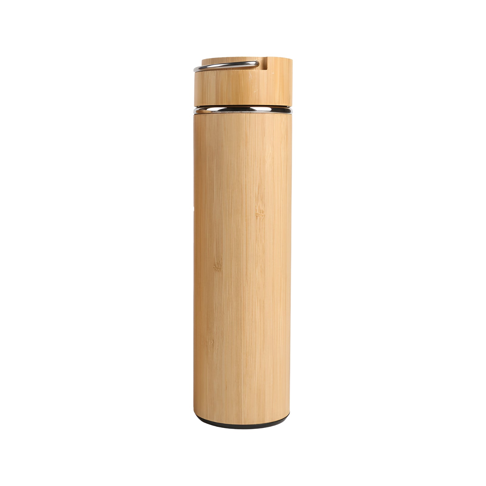 CVF07 Bamboo Thermal Bottle with Stainless Steel Handle - 450ml ♻️
